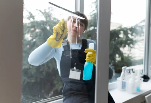 Nettoyage de vitres intérieures et extérieures à Saulgé